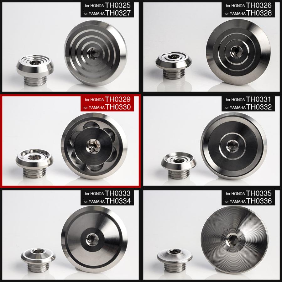 M14 M30 ジェネレーターカバー クランク＆ポイントホール キャップセット ホンダ車用 ステンレス製 HIMAWARI マットシルバー TH0329 | ホンダ | 05