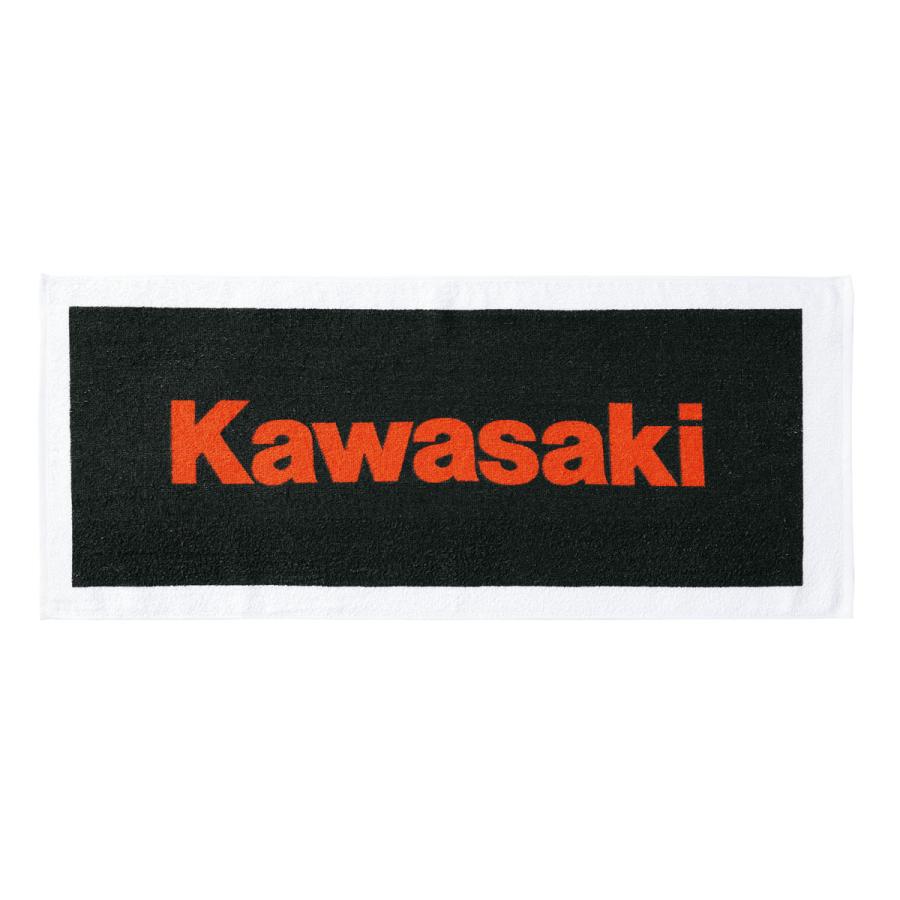カワサキ（Kawasaki） LOGOフェイスタオル J7005-0076 : バイクパーツ