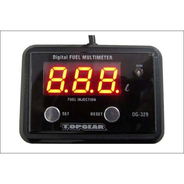 Protec Digital 日本人気超絶の Fuel Multimeter デジタルフューエルマルチメーター 12v Fi車用精密燃料計 Dg 329 ガソリンタンク99 9リットル以下用
