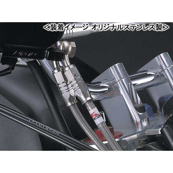 HURRICANE ジュラルミン コンチ3型 ハンドルKIT（ブラック）/ZX-14R（12）・ZZR1400（-11）＜ブレーキホース：オリジナル フルステンレス製＞ HBK666BS_2
