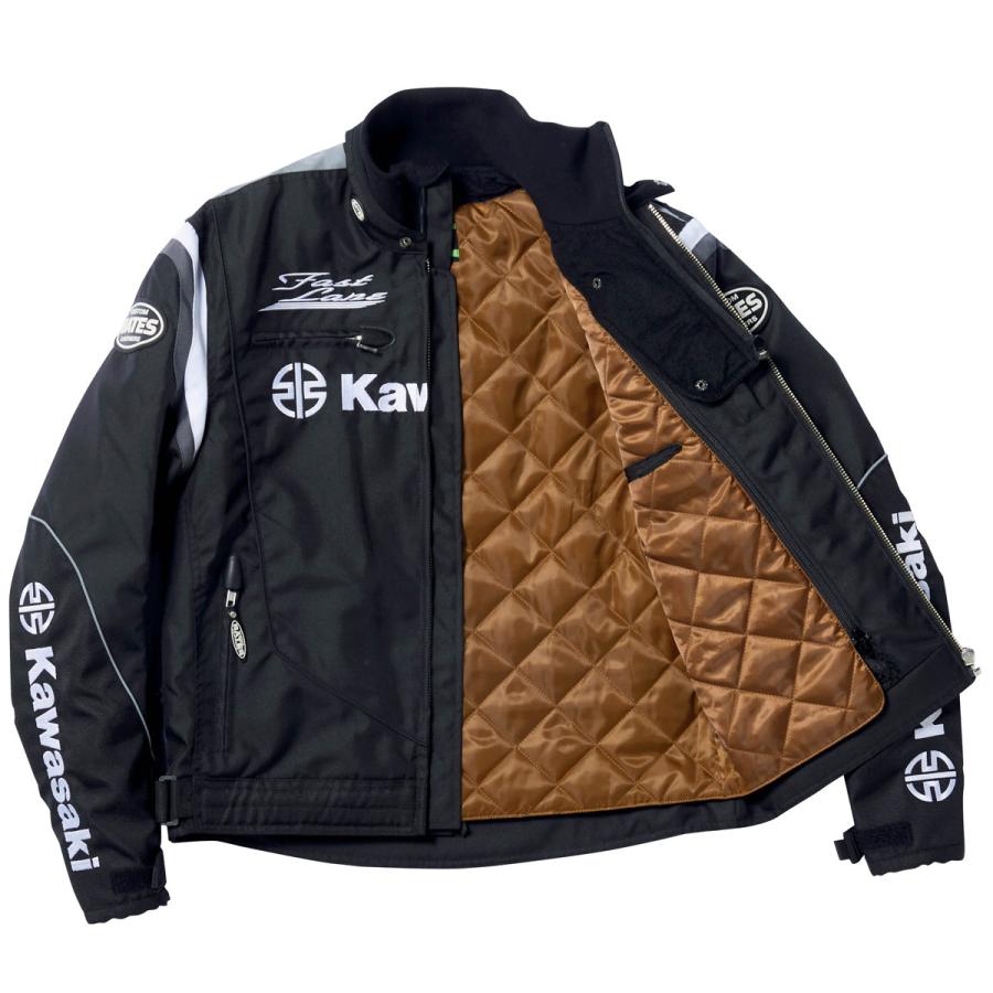 BATES バイクジャケットとキルティングベストセット カワサキ（Kawasaki） カワサキ×BATES ナイロン3シーズンジャケット