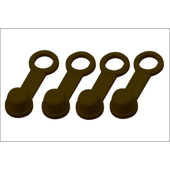 DAYTONA（デイトナ） ブリーダーラバーキャップ（ブラック）（4個入り