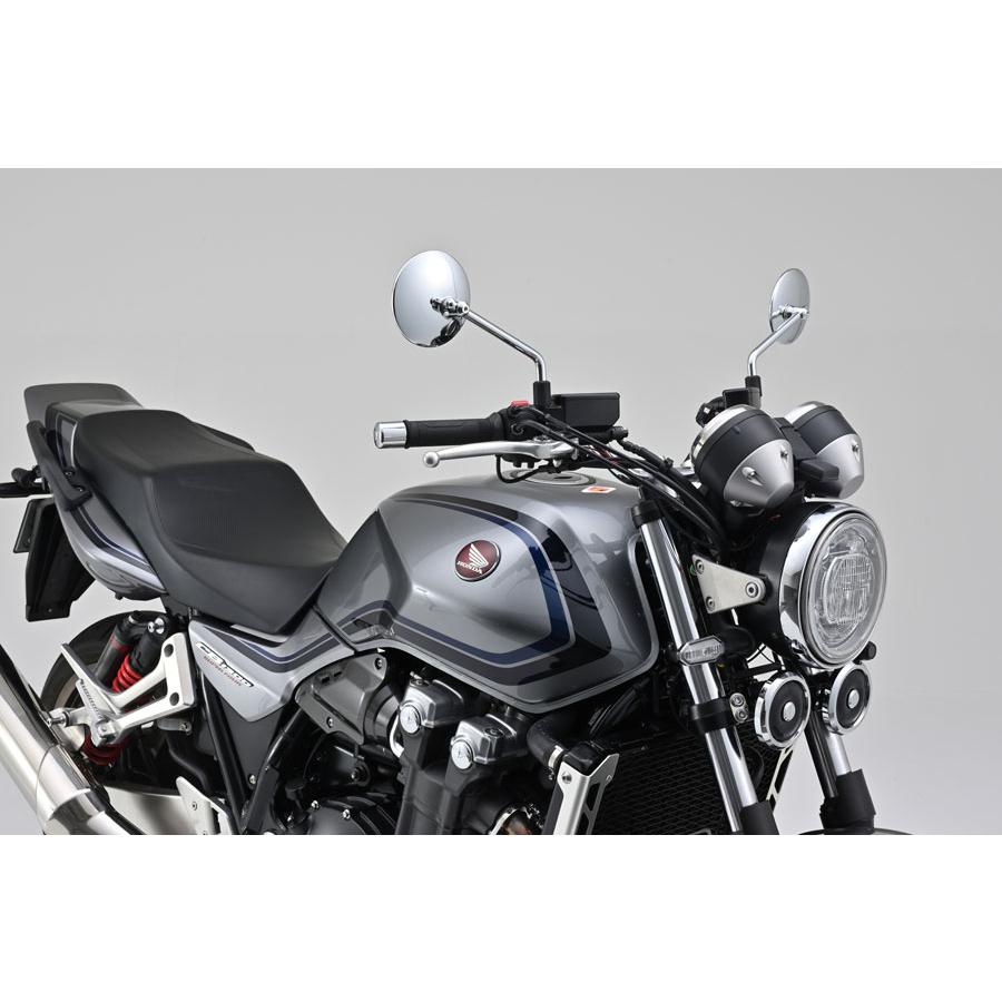 DAYTONA（デイトナ） ハイビジミラー ROUND クロームメッキ（ロー）M10