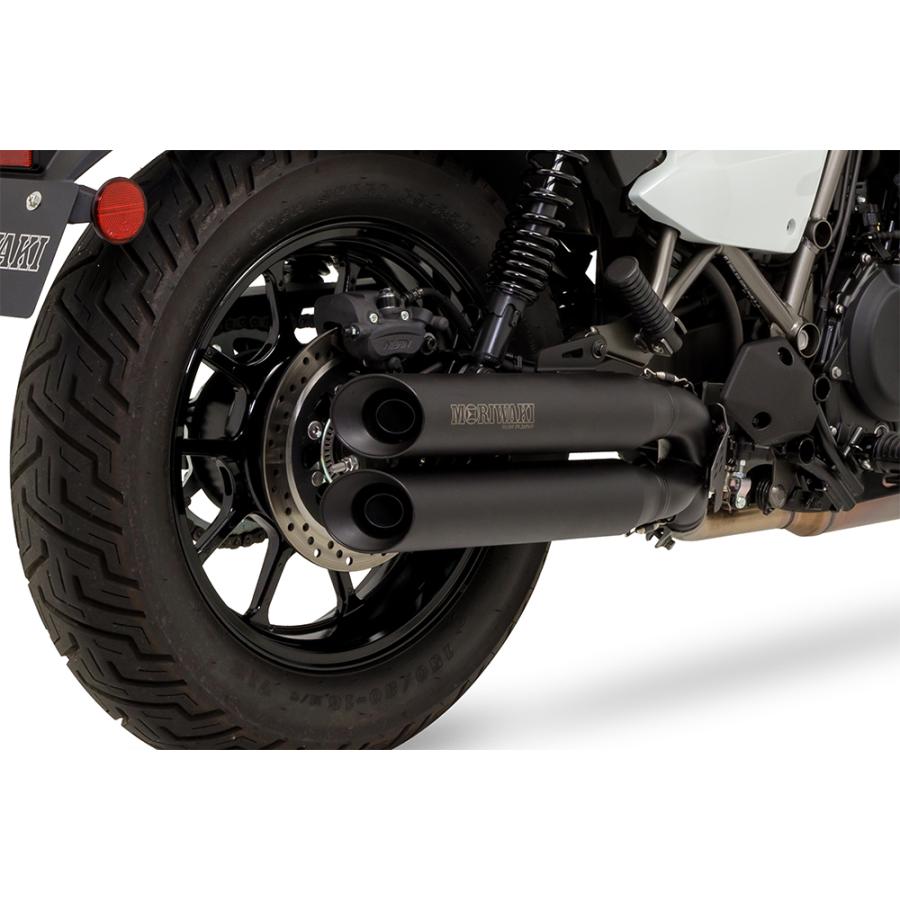 MORIWAKI ELIMINATOR ［8BL-EL400A］ （23年-） スリップオンマフラー クロスツイン ブラック Slip-On Exhaust CROSS TWIN BLACK 01810-CG261-02の画像