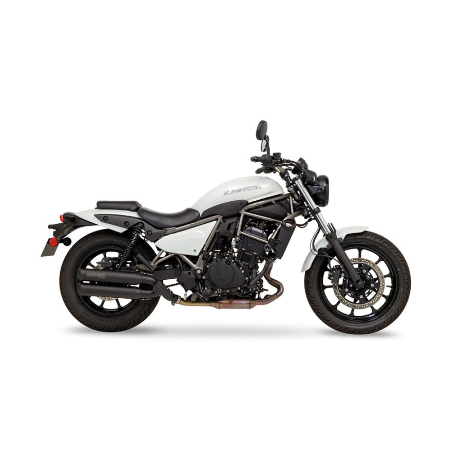 MORIWAKI ELIMINATOR ［8BL-EL400A］ （23年-） スリップオンマフラー クロスツイン ブラック Slip-On Exhaust CROSS TWIN BLACK 01810-CG261-02の画像
