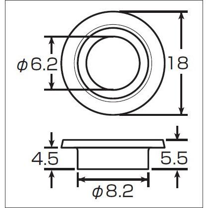 KITACO（キタコ） 【ネコポス対応】KITACO コンビニパーツ ツバ付