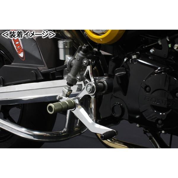 GILD design G-Craft バックステップ（シルバー）/GROM 32120 : バイク