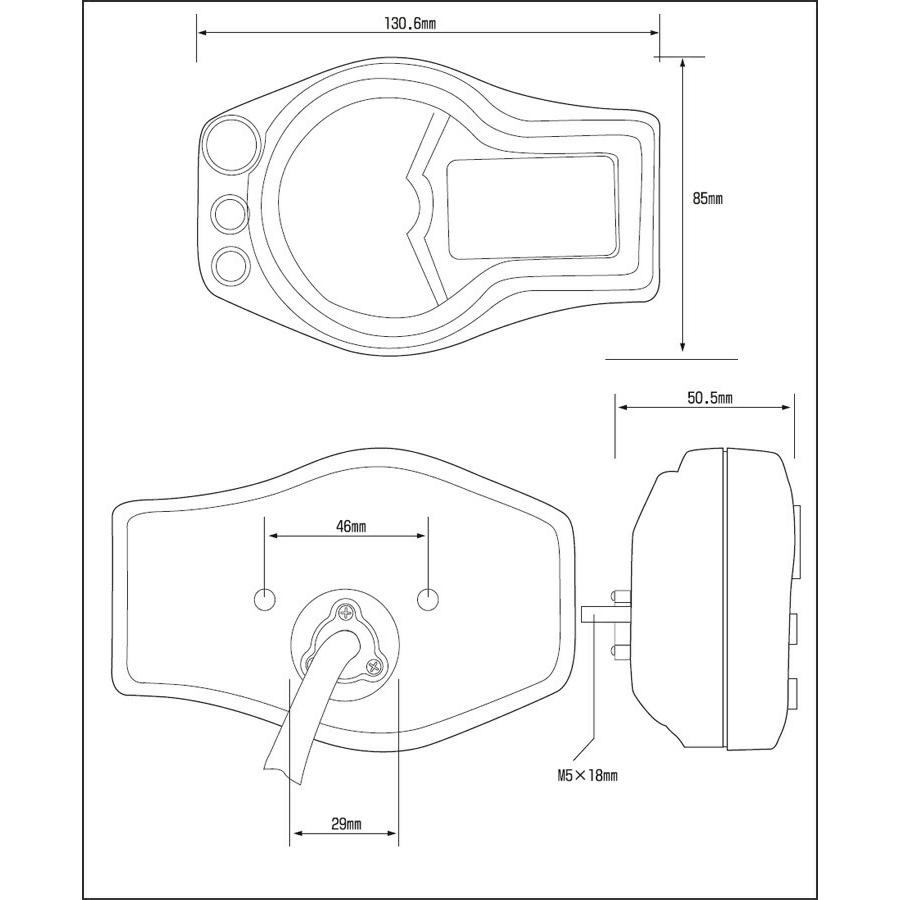 ACEWELL 多機能デジタルメーター(ACE-6000シリーズ) 9000rpm ACEWELL 多機能デジタルメーター(ACE-6000シリーズ) 9000rpm