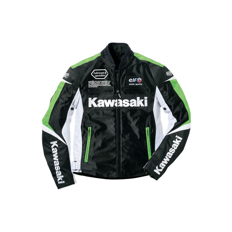 カワサキ（Kawasaki） カワサキ×elf ライディングメッシュジャケット