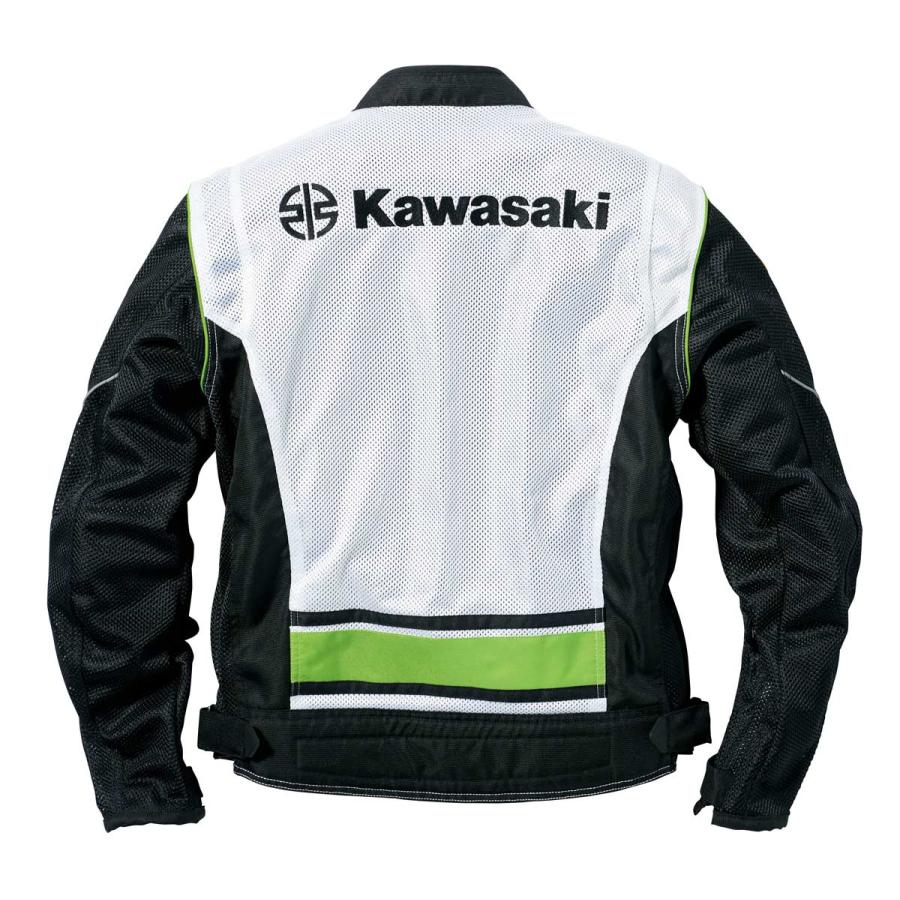 公式通販で開催のセール KAWASAKI カワサキ×BATES クラシックメッシュジャケット（ホワイト）LLサイズ J8001-2915