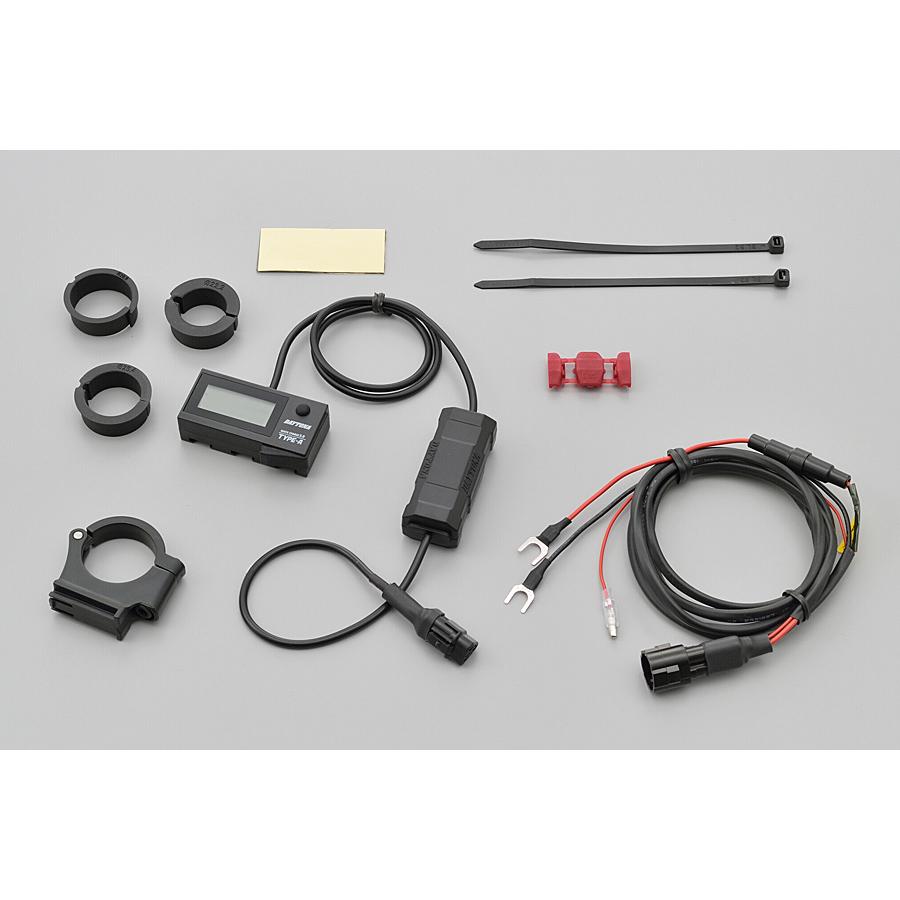 専用 DAYTONA（デイトナ） デジタル電圧計＆USB電源 Type-A 「e ＋CHARGER
