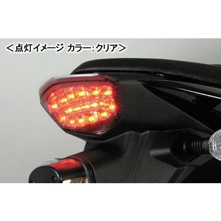 SP武川 LEDテールランプキット（スモークレンズ） Asian KSR110（タイモデル）