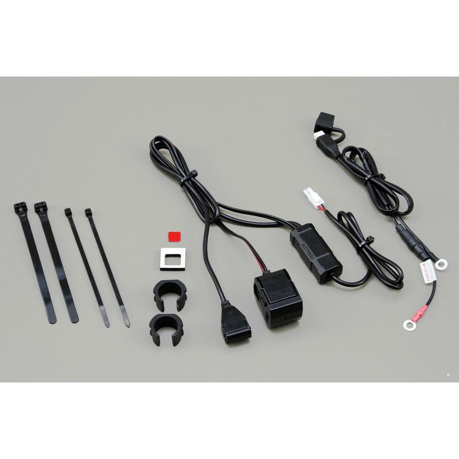 DAYTONA（デイトナ） バイク専用電源 USB（5V2.1A）1ポート＋シガー