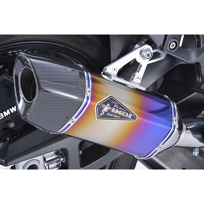 r’s gear S1000XR （20〜22年） ［2BL-S10AA］ リアルスペック スリップオン マフラー チタンドラッグブルー RB19-03SDの画像