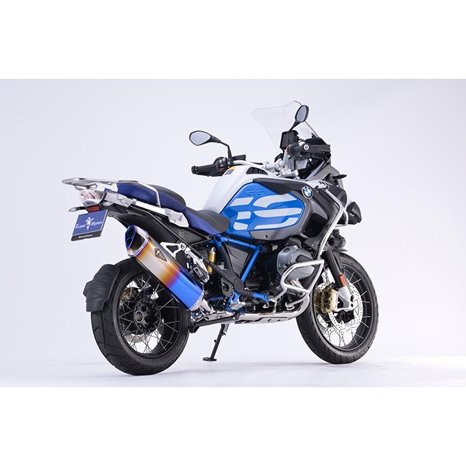 r’s gear 水冷R1250GS/GS-ADV ［2BL-R12NA］ （17〜18年） リアルスペック フルエキゾースト マフラー チタンドラッグブルー RB10-01RDの画像