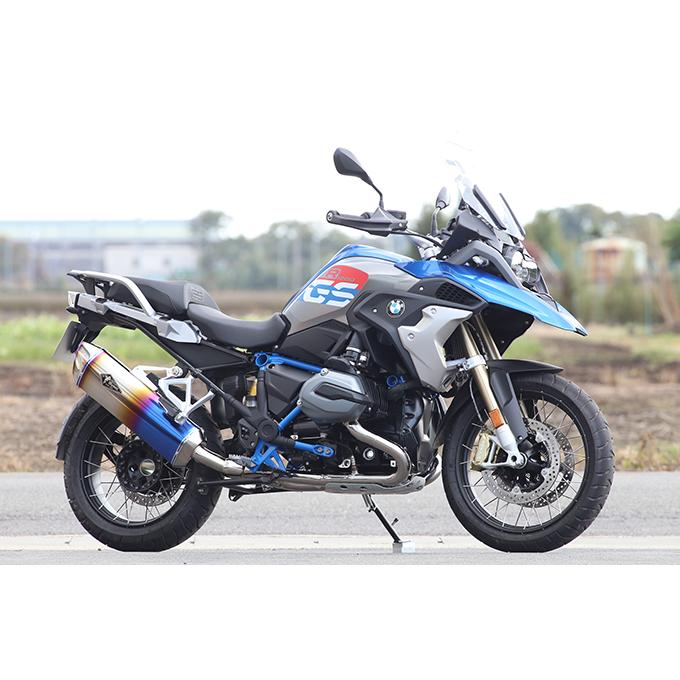 r’s gear 水冷R1250GS/GS-ADV ［2BL-R12NA］ （17〜18年） リアルスペック フルエキゾースト マフラー チタンドラッグブルー RB10-01RDの画像
