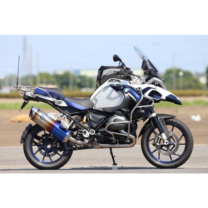 r’s gear 水冷R1250GS（13〜17年） /GS-ADV（14〜17年）［EBL-R12NA］ リアルスペック フルエキゾースト マフラー チタンドラッグブルー RB01-01RDの画像