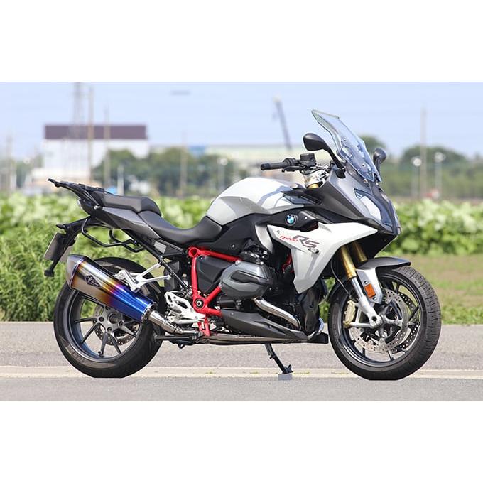 r’s gear 水冷R1200RS/R ［2BL-R12NB］ （17-19年） リアルスペック フルエキゾースト マフラー チタンドラッグブルー RB09-01RDの画像