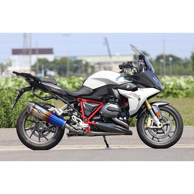 r’s gear 水冷R1200RS/R ［2BL-R12NB］ （17-19年） リアルスペック フルエキゾースト マフラー チタンドラッグブルー RB09-01RDの画像