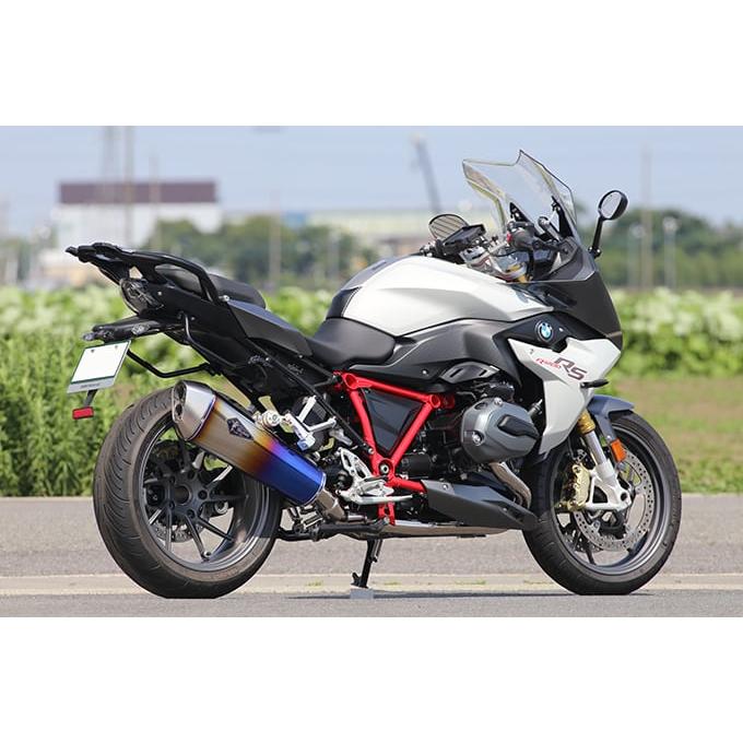 r’s gear 水冷R1200RS/R ［2BL-R12NB］ （17-19年） リアルスペック フルエキゾースト マフラー チタンドラッグブルー RB09-01RDの画像
