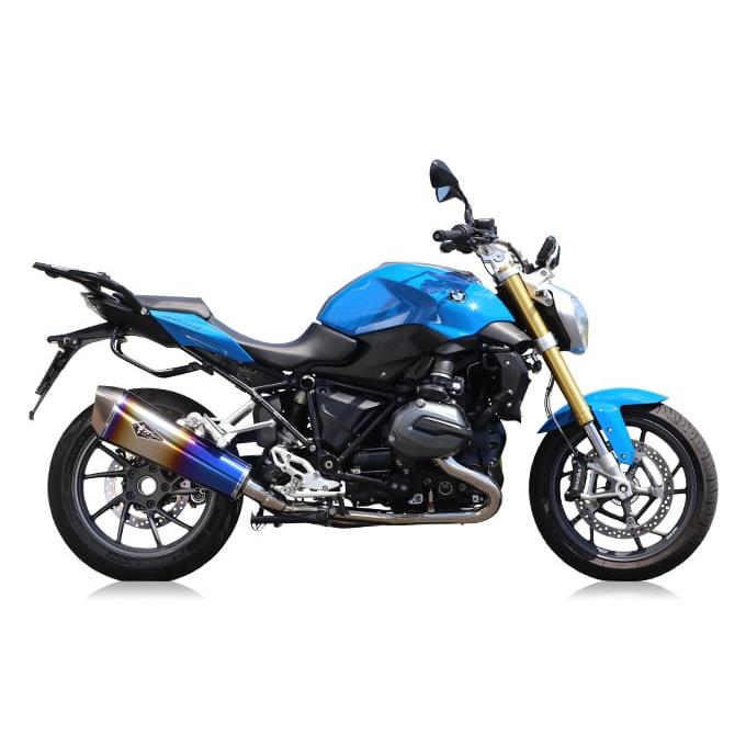 r’s gear 水冷R1200RS/R ［2BL-R12NB］ （17-19年） リアルスペック フルエキゾースト マフラー チタンドラッグブルー RB09-01RDの画像