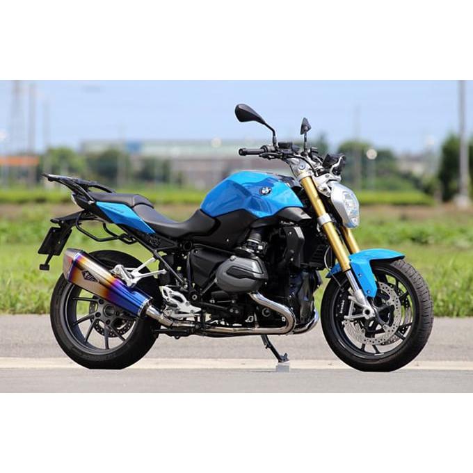 r’s gear 水冷R1200RS/R ［2BL-R12NB］ （17-19年） リアルスペック フルエキゾースト マフラー チタンドラッグブルー RB09-01RDの画像