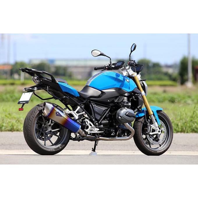 r’s gear 水冷R1200RS/R ［2BL-R12NB］ （17-19年） リアルスペック フルエキゾースト マフラー チタンドラッグブルー RB09-01RDの画像