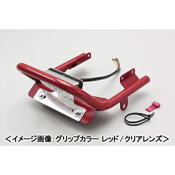 HURRICANE タンデムグリップKIT（LEDレクタングル テールランプ付/レッドレンズ） ブラック/FTR223 HA6485BR