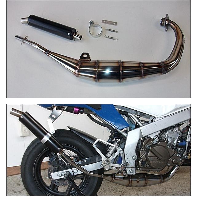 RSY 走り屋倶楽部 ステンレス手巻きチャンバー（ブラック）/MBX50F
