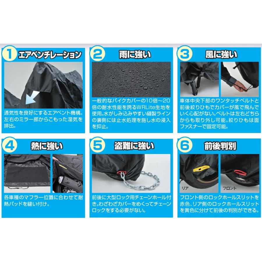 DAYTONA ブラックカバー ウォーターレジスタント ライト 車種専用（CT125 BOX専用） 32133の画像