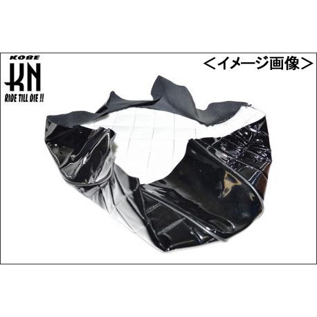 KN企画 シートカバー（ブラックエナメル/ゴムなし）張替え タッカー用