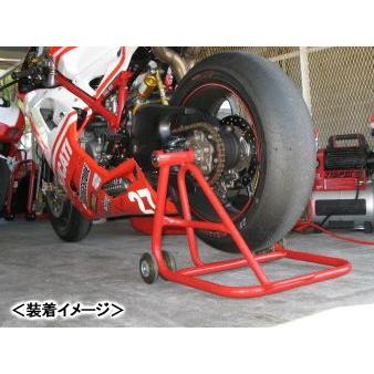J-TRIP 片持ちローラースタンド（レッド）/左スイングアーム車用 JT