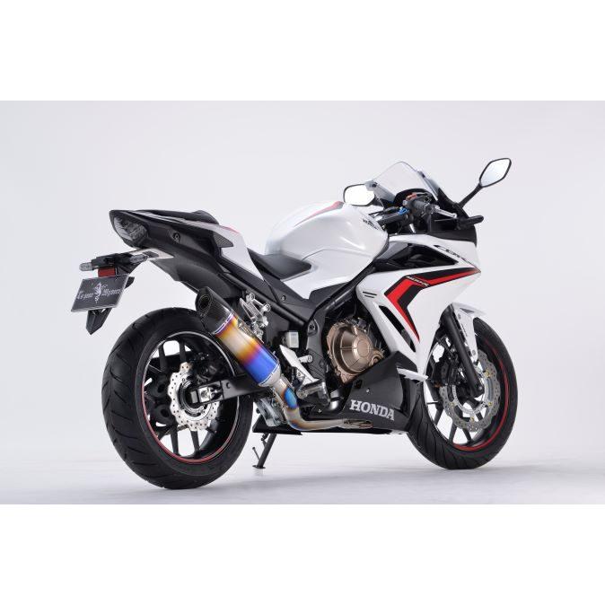 r’s gear CBR400R ［2BL-NC47・2BL-NC56］ （16-21年） リアルスペック フルエキゾースト マフラー シングル Type S チタンドラッグブルー RH41-01SD_2