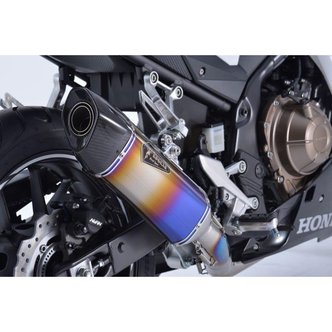 r’s gear CBR400R ［2BL-NC47・2BL-NC56］ （16-21年） リアルスペック フルエキゾースト マフラー シングル Type S チタンドラッグブルー RH41-01SD_3