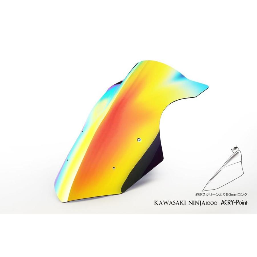 ACRYPOINT Ninja1000 （17-19年） ミラースクリーン 170051 : バイク
