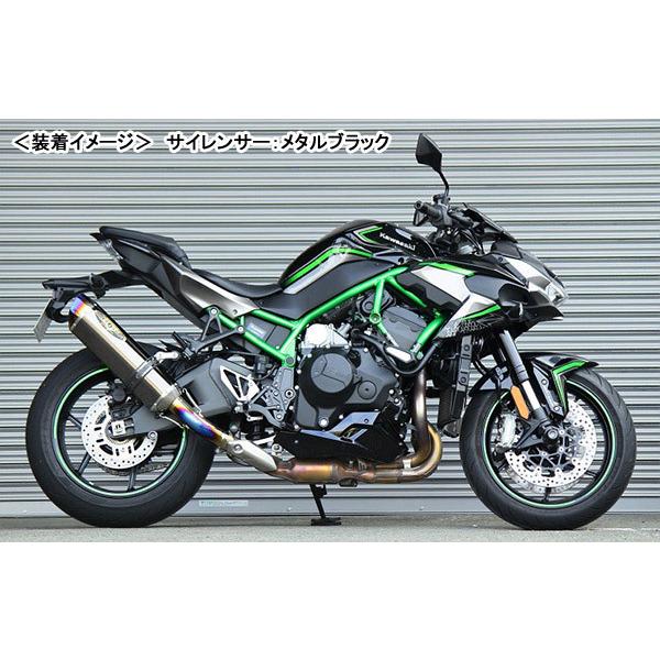 BEET - NASSERT Evolution Type2 スリップオンマフラー（金属元素黒いこと）/Z H2 0222-KF6-MB