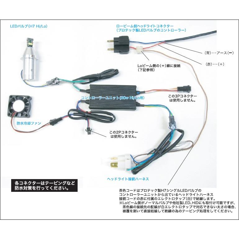 PROTEC（プロテック） PROTEC LB7W-H LEDヘッドライトバルブキット H7