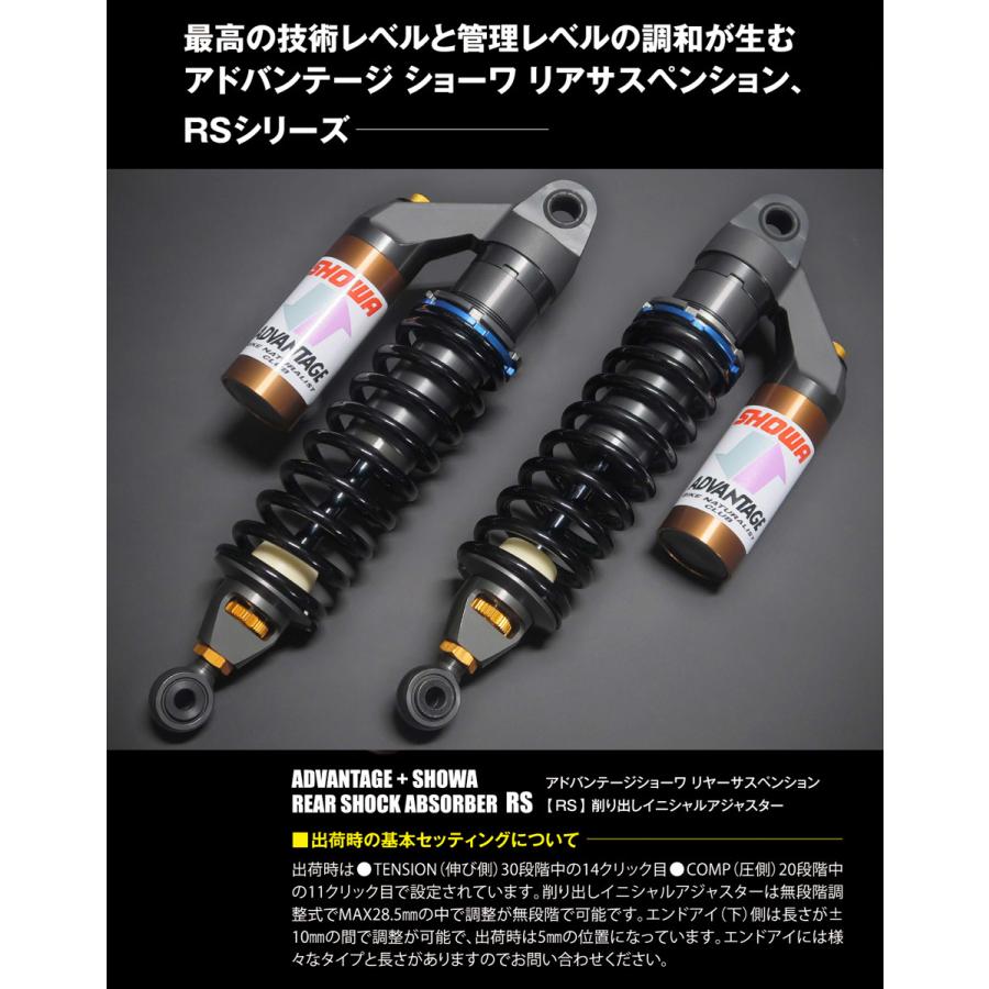 ADVANTAGE SHOWA RS リアサスペンション（削り出しイニシャル