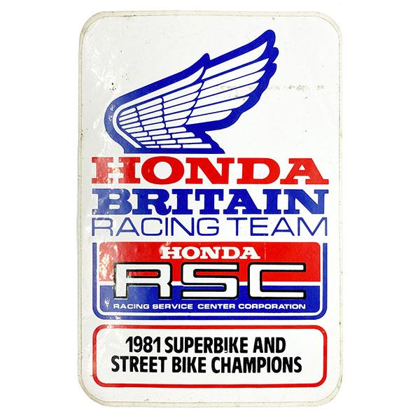ホンダ ブリテン レーシング ビンテージ デカール HONDA BRITAIN Racing Vintage Decal ステッカー 本田