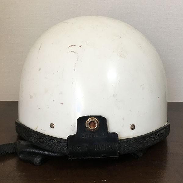 ハーレーダビッドソン 純正 ハーフヘルメット モデルH ホワイト Harley Davidson Half Helmet White MODEL H AMF No1 #1 【リペアベース】｜moto-music｜04
