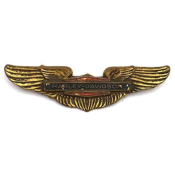 ハーレーダビッドソン ウィング/ロゴ 大型 ピンバッジ Harley Davidson Wing/Logo Pin ハーレー・ダビッドソン バイカー Pins｜moto-music