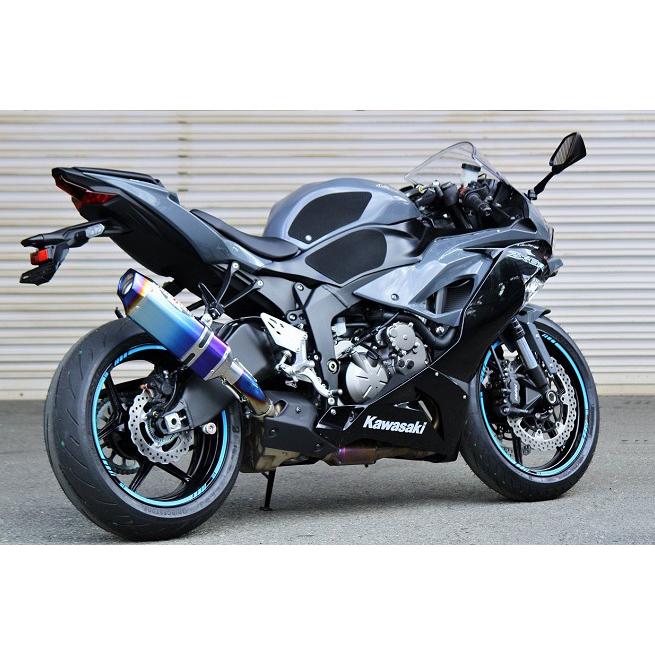 カワサキ ZX-6R(19-21)/(13-16)ナサート Evolution TypeII スリップオンマフラー ブルーチタン BEET ビート 0222-KC8-BL｜moto-occ