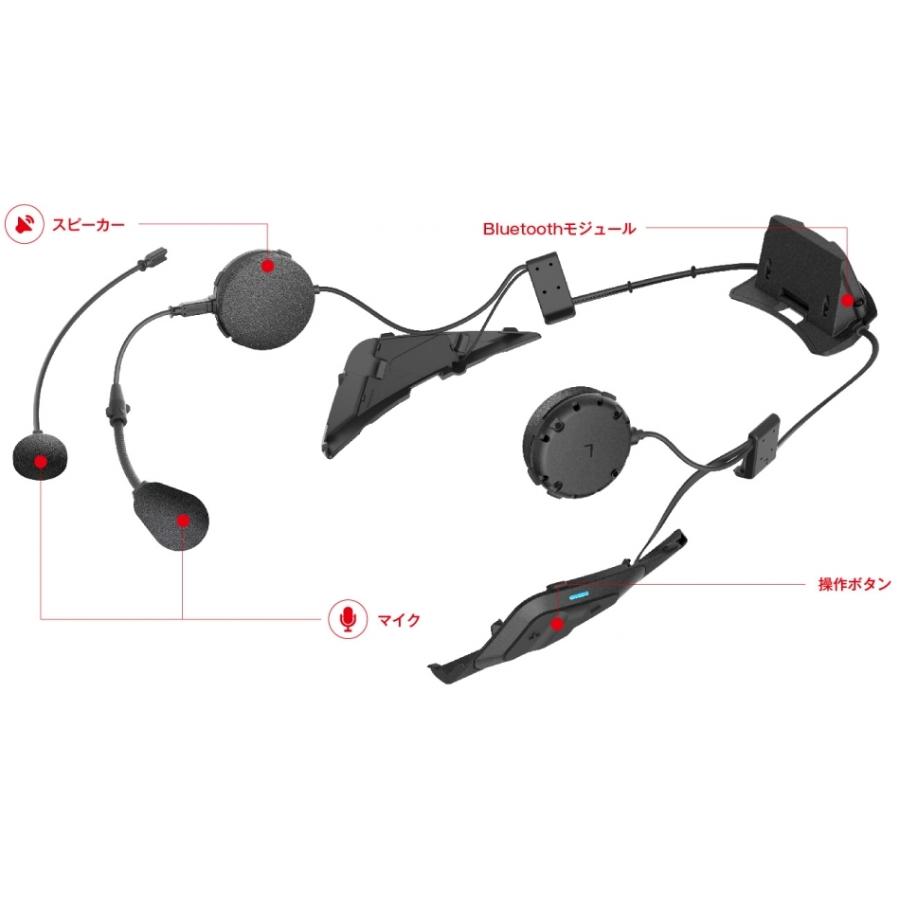 在庫有り 当日発送 SRL2 SENA セナ ブルートゥース ジャパン 国内正規品 保証有り SHOEI ショウエイ ヘルメット用 インカム シングルパック 0411193｜moto-occ｜06