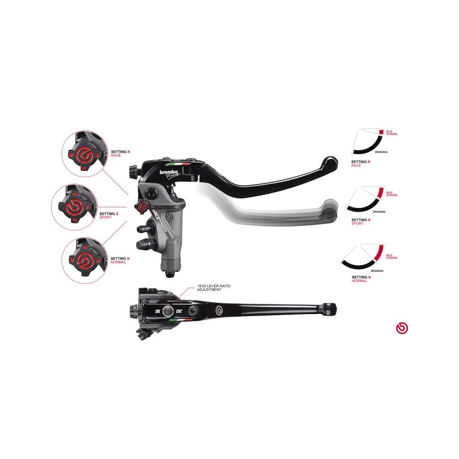 brembo（ブレンボ） bremboRCS コルサコルタ ラジアル ブレーキ