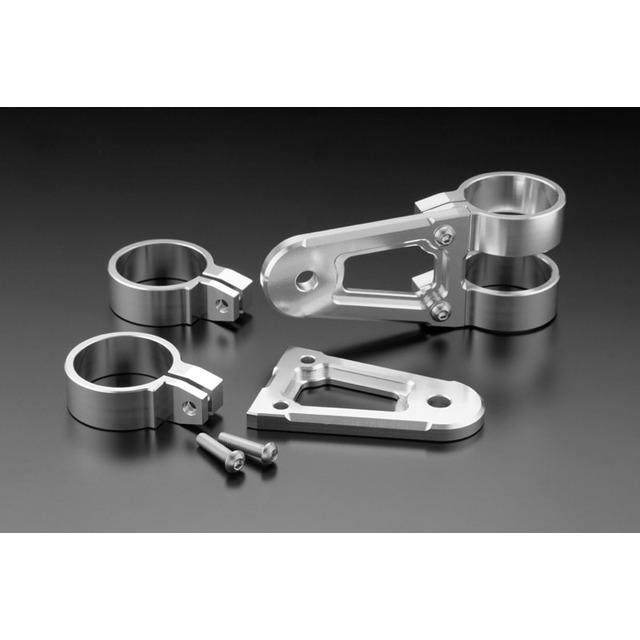 【未使用】PMC.Inc Billetヘッドライトステーキット シルバー PMC 【納期3ヶ月以上】 ピーエムシー BILLET ライトステー シルバー