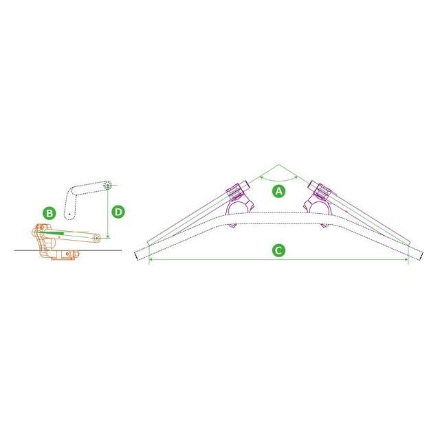 欠品中 ACTIVE アクティブ セパハン&トップブリッジセット ブラック