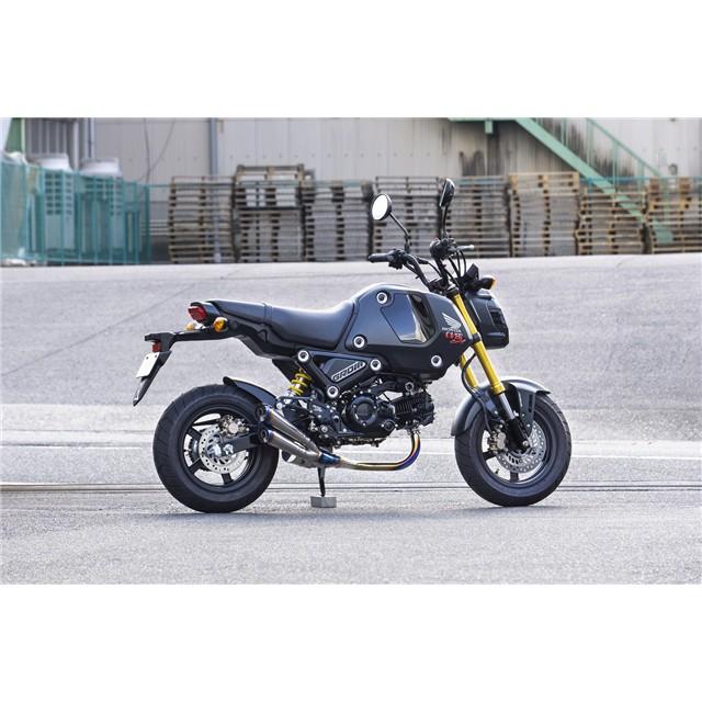 OVER│ツインメガホン フルチタン│GROM(21-)｜マフラー OVER RACING（オーバーレーシング） OVER オーヴァーレーシング ツイン