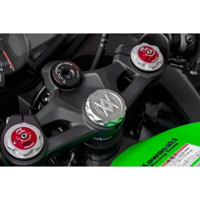 PMC 在庫有り ピーエムシー ステムトップキャップ ZX-25R シルバー 193