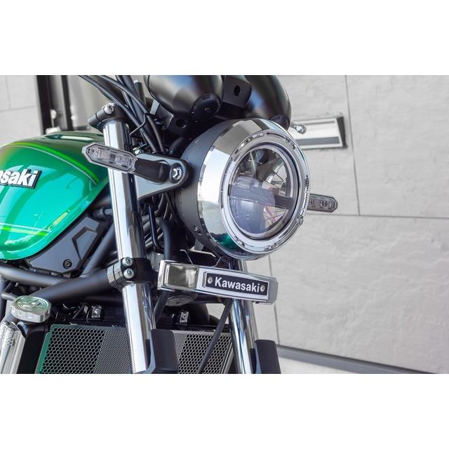 Z650RS ステムエンブレム & ステーセット　新品 199-1054 黒 PMC 在庫有り ピーエムシー Z650RS ブラック ステムエンブレム