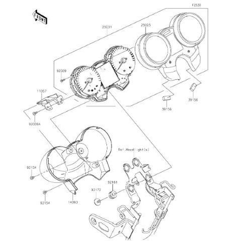 カワサキ（Kawasaki） カワサキ純正 Z900RS カバー(メータケース) UPP